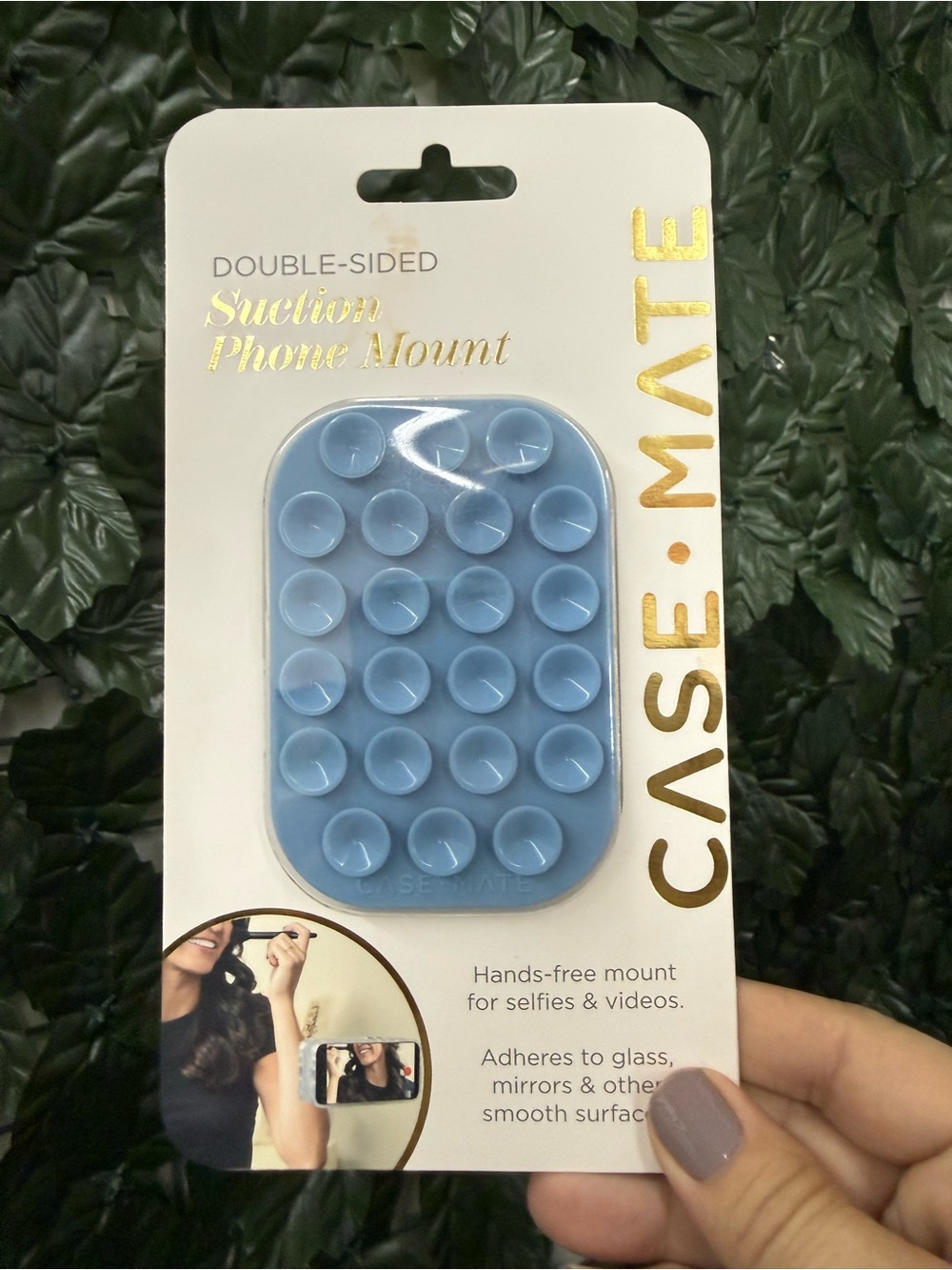 case-mate Double-Sided Suction Phone Mount - Light Blue